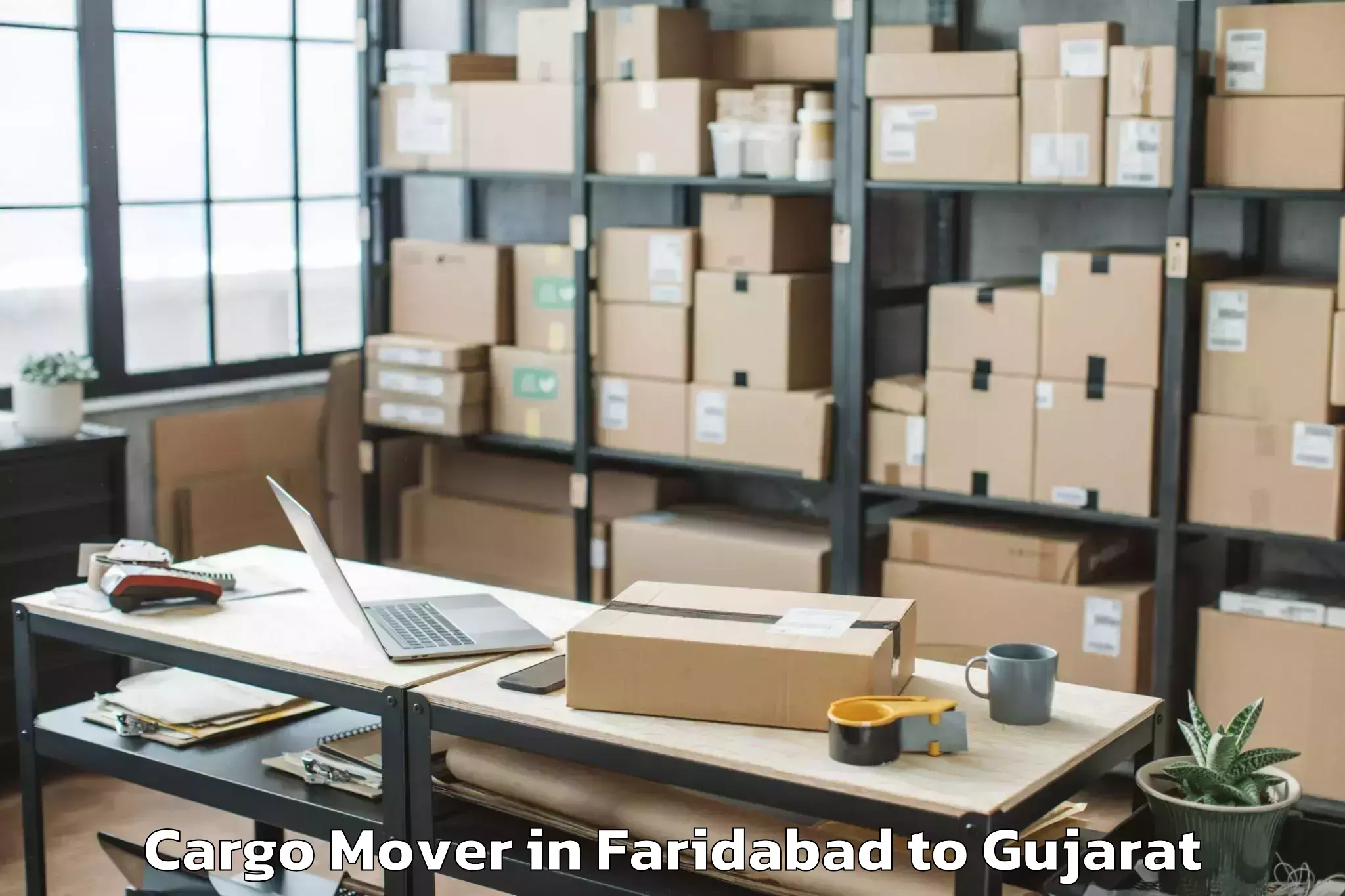 Leading Faridabad to Talaja Cargo Mover Provider